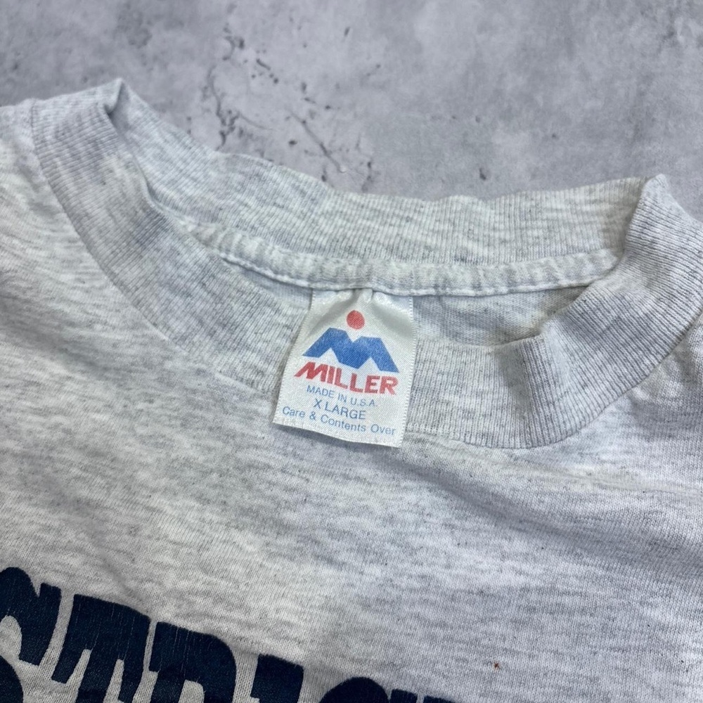 Vintage 1992 Miller graphic basketball single stitch tee - Picture 3 of 7